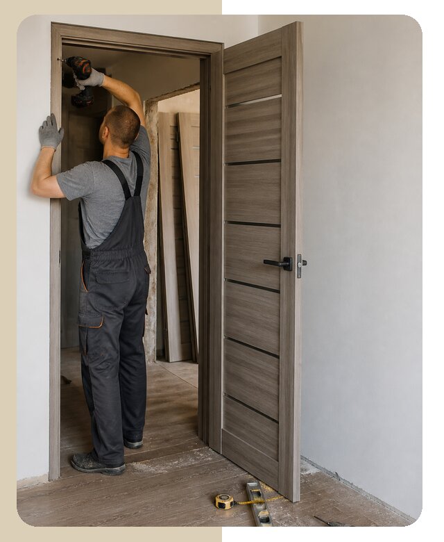 Замена межкомнатной двери в Изобильном с аккуратным демонтажом