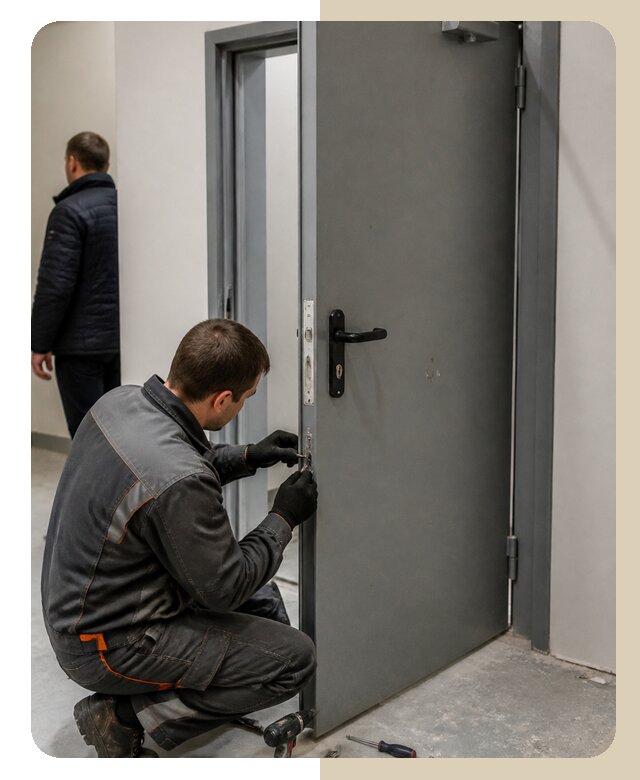 Ремонт противопожарной двери в Изобильном по цене 6752 р. | ДвериЛегко-Збл